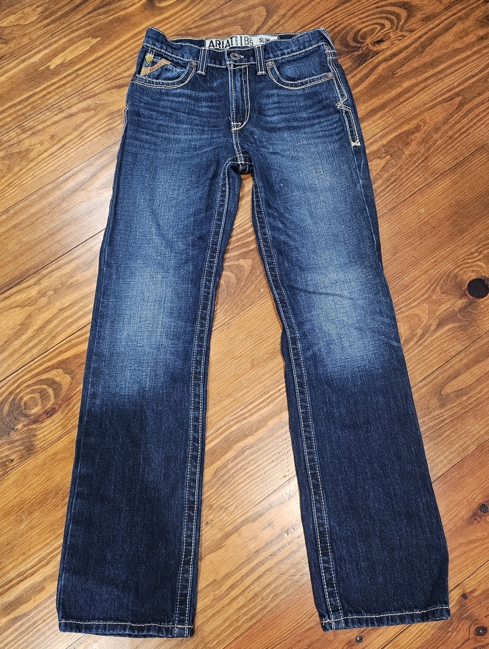 Ariat Girls 14 B5 Slim Jean Darker Wash Cowgirl Western Straightleg